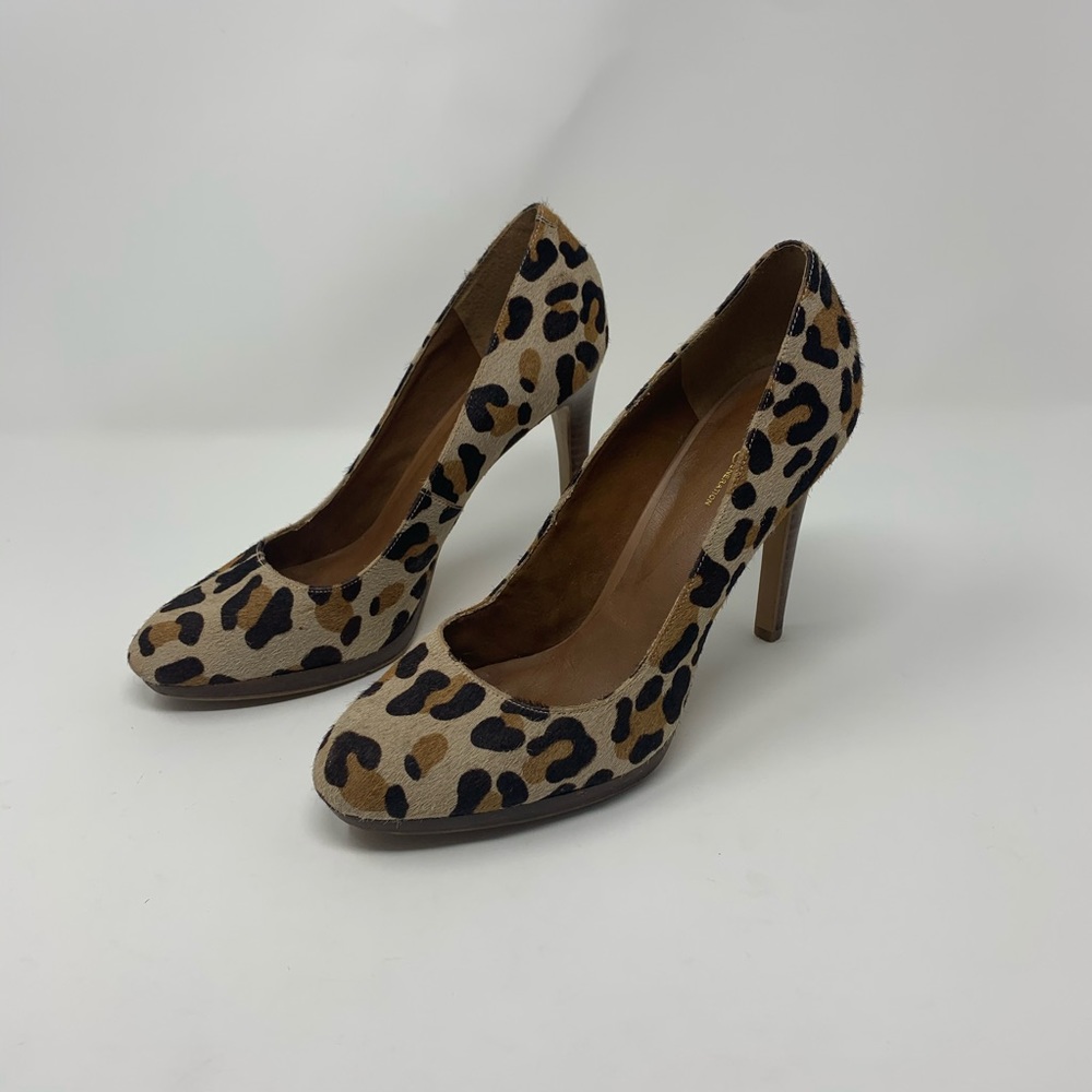 BCBGeneration Tinas Leopard High Heel Pumps Shoes Women Size 9